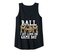Femme balle mom I get loud on game day softball Débardeur
