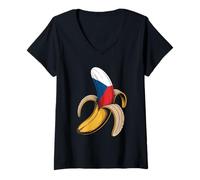 Femme Banana République tchèque T-Shirt avec Col en V