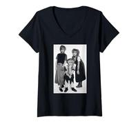 Femme Bananarama Really Saying Something Pop Group 1982 T-Shirt avec Col en V