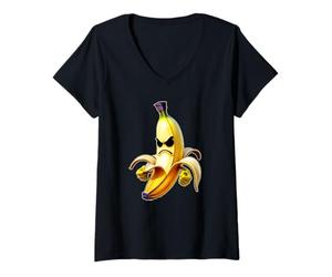 Femme Banane mécontente T-Shirt avec Col en V