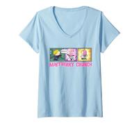 Femme Bande dessinée Mint Berry Super Powers de South Park Bradley Shablagoo T-Shirt avec Col en V