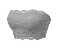 Femme Bandeau Tube Dentelle Soutien-Gorge sans Bretelle avec Rembourrage Dos Nu Beau Une-pièce Dos