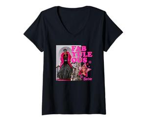 Femme Barbie Fab-Yule-OUS T-Shirt avec Col en V