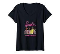 Femme Barbie - Nous Sommes Une Conception d'autonomisation audacieuse sans limites T-Shirt avec Col en V