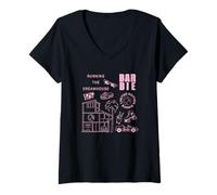 Femme Barbie Running The Dreamhouse Édition limitée Rose Clair T-Shirt avec Col en V