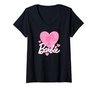 Femme Barbie - Sois ma Saint-Valentin T-Shirt avec Col en V