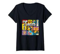 Femme Barcelone Amis pour Toujours T-Shirt avec Col en V