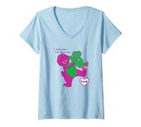 Femme Barney - C'est Mieux Ensemble T-Shirt avec Col en V