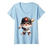 Femme Baseball Must Haves For Moms And Players Retro Baseball Dad T-Shirt avec Col en V