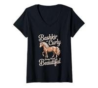 Femme Bashkir Curly - Fort, Fier, Beau T-Shirt avec Col en V
