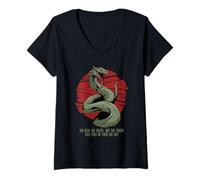 Femme Basilisk Créature Créatures Mythologiques T-Shirt avec Col en V