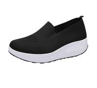 Femme Basket Mode Respirantes De Marche Printanières En Pour Femmes Chaussures Sport Et Décontractées Épaisses Qualité Export Compensee Eté Fourré Compensées Été Chaussure Orthopedique Running Le noir