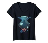 Femme Batman Absolute Catwoman Close Up T-Shirt avec Col en V