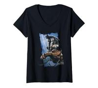 Femme Batman Absolute Gargoyle Rain T-Shirt avec Col en V