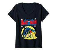 Femme Batman and Robin in Spot Light Cover T-Shirt avec Col en V