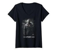 Femme Batman Bane Dark Knight Rises in The Rain T-Shirt avec Col en V