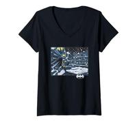 Femme Batman Christmas Silent Knight T-Shirt avec Col en V