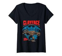Femme Batman Clayface Arkham Asylum T-Shirt avec Col en V