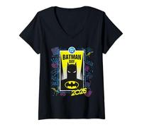 Femme Batman Day 2026 Key Art T-Shirt avec Col en V