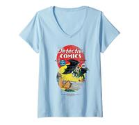 Femme Batman Detective Comics Cover T-Shirt avec Col en V