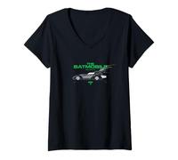 Femme Batman Forever (1995) The Batmobile T-Shirt avec Col en V
