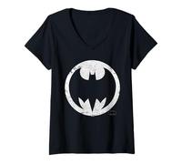 Femme Batman Frank Miller Bat Signal T-Shirt avec Col en V