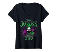 Femme Batman Joker The Jokes on You T-Shirt avec Col en V