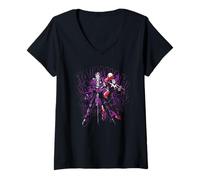Femme Batman le Joker et Harley Quinn Hahahaha T-Shirt avec Col en V