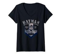 Femme Batman The Caped Crusader Gotham City Depuis 1939 T-Shirt avec Col en V