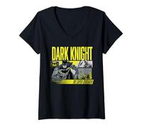 Femme Batman The Caped Crusader Panels T-Shirt avec Col en V