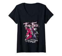 Femme Batman Two Face Double Sided Terror T-Shirt avec Col en V