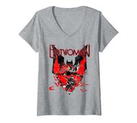 Femme Batwoman | Produit Officiel DC Comics | WBUBTW03 T-Shirt avec Col en V