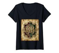 Femme BB - Initiales B B Nom Nom Onomastique Onomatologie T-Shirt avec Col en V