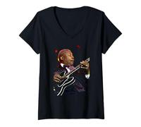 Femme BB King of The Blues Summer Pops Festival 2002 T-Shirt avec Col en V