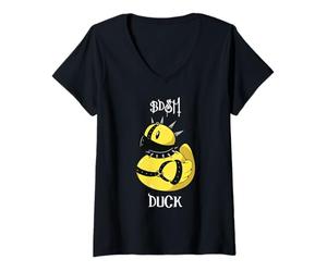 Femme BDSM Bâillon en Forme de Canard pour Bondage fétiche Idée Cadeau T-Shirt avec Col en V