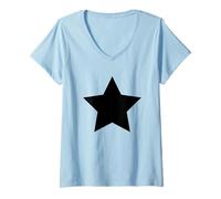 Femme Be a Star & Walk Like a Star Cool Novelty Graphic Designs T-Shirt avec Col en V