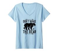 Femme Bear Lover Funny - Ne réveillez Pas l'ours T-Shirt avec Col en V