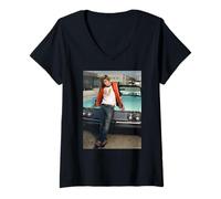 Femme Beau Portrait d'âme de Jesse McCartney LA Michael Grecco T-Shirt avec Col en V