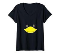 Femme Bec d'ornithorynque T-Shirt avec Col en V