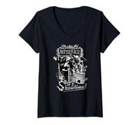 Femme Beetlejuice It's Showtime Fans, soirée cinéma d'halloween T-Shirt avec Col en V