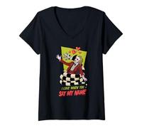 Femme Beetlejuice Valentine Sandworm T-Shirt avec Col en V