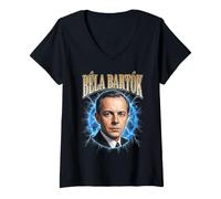 Femme Bela Bartok Compositeur Pianiste T-Shirt avec Col en V