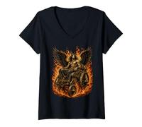 Femme Belial, Le Cocher de feu T-Shirt avec Col en V