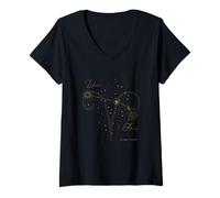 Femme Bélier Constellation du Zodiaque Horoscope étoiles Bélier Bélier Bélier T-Shirt avec Col en V