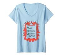 Femme Belle liste Coquine, Tant pis, j'achèterai Mes Propres Trucs pour Noël T-Shirt avec Col en V