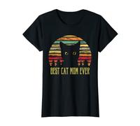 Femme Best Cat Mom Ever - Design vintage des années 80 T-Shirt