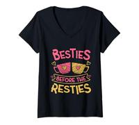 Femme Besties Avant Les resties T-Shirt avec Col en V