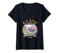 Femme Big Bend National Park | Texas T-Shirt avec Col en V