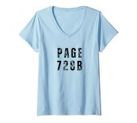 Femme Big Bold Page 728B pour Les Membres de l'Église du Christ T-Shirt avec Col en V