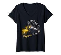 Femme Big Boy 4014 Train Engineer Steam Train Conductor American T-Shirt avec Col en V